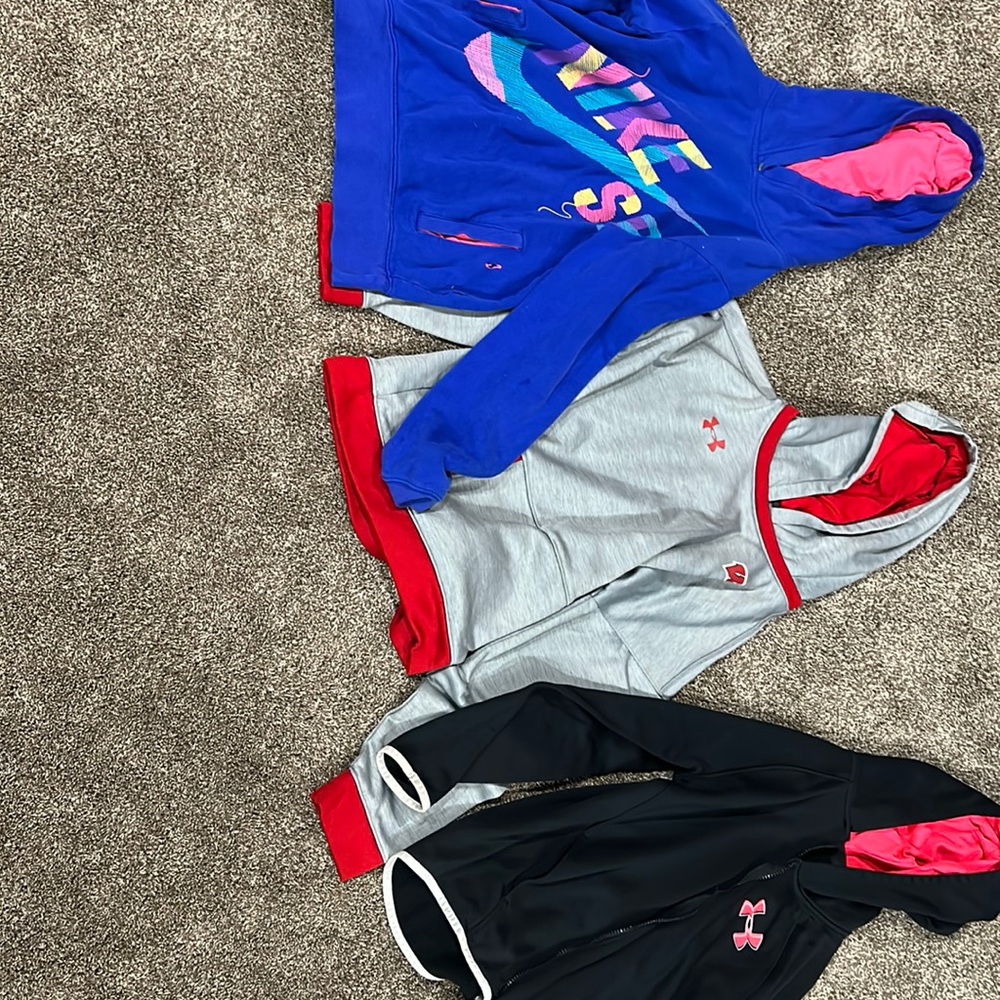 Lot of girls hoodies size youth large